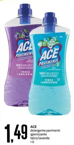 PRO7 Supermercati ACE detergente pavimenti igienizzante talco/lavanda offerta