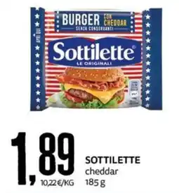 PRO7 Supermercati Sottilette burger con cheddar offerta
