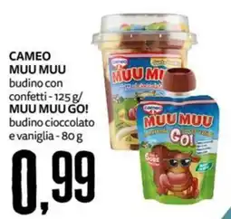 PRO7 Supermercati Cameo Muu Muu budino con confetti offerta