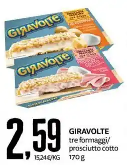 PRO7 Supermercati Giravolte tre formaggi/prosciutto cotto offerta