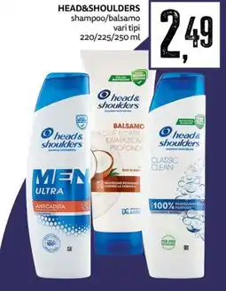 PRO7 Supermercati Head & shoulders shampoo/balsamo vari tipi offerta