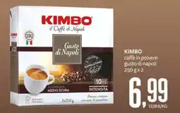 PRO7 Supermercati Kimbo caffè in polvere gusto di napoli offerta