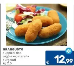 C+C Cash and Carry Grangusto suppli di riso ragù + mozzarella offerta