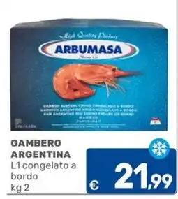 C+C Cash and Carry Gambero Argentina offerta