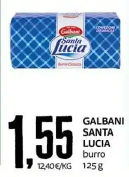 PRO7 Supermercati Galbani Santa Lucia burro offerta