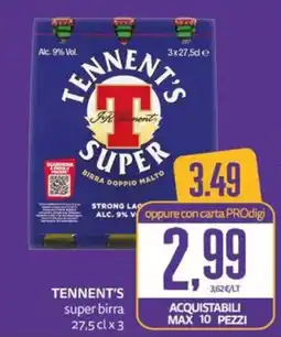 PRO7 Supermercati Tennent's super birra offerta