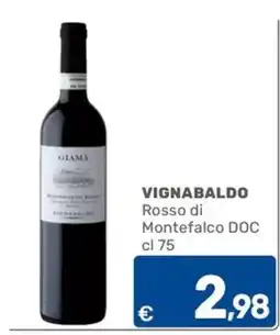 C+C Cash and Carry Vignabaldo Rosso di Montefalco DOC offerta
