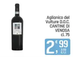 Ottimo Market Aglianico del Vulture D.O.C. Cantine di Venosa offerta