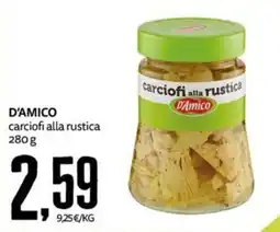 PRO7 Supermercati D'Amico carciofi alla rustica offerta