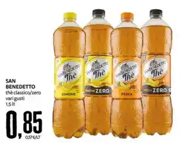 PRO7 Supermercati San Benedetto thè classico/zero offerta