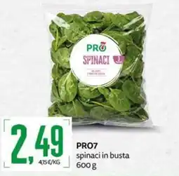 PRO7 Supermercati PRO7 spinaci offerta