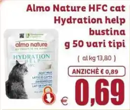 Elite Pet Almo Nature HFC cat Hydration help offerta