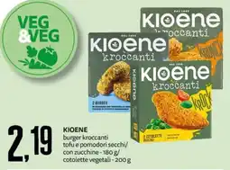 PRO7 Supermercati Kioene burger kroccanti tofu e pomodori secchi/con zucchine offerta