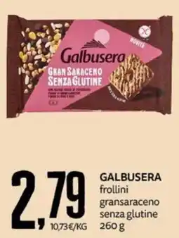 PRO7 Supermercati Galbusera frollini gransaraceno senza glutine offerta