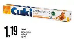 PRO7 Supermercati Cuki carta forno in fogli offerta