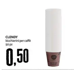 PRO7 Supermercati Clendy bicchierini per caffè offerta