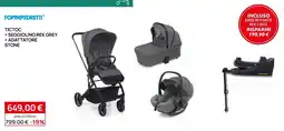 Prenatal Tictoc + seggiolino rek grey + adattatore stone offerta