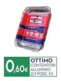 Proshop Ottimo contenitori alluminio offerta