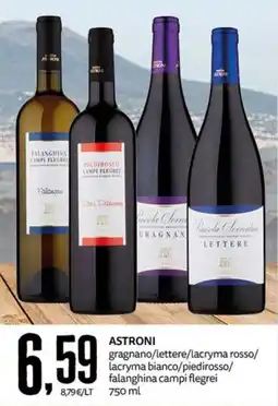 PRO7 Supermercati Astroni gragnano/lettere/lacryma rosso/lacryma bianco/piedirozzo/falanghina campi flegrei offerta