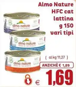 Elite Pet Almo Nature HFC cat lattina offerta