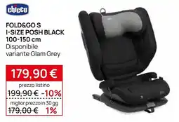 Prenatal Chicco Fold&Go S I-Size Posh Black offerta
