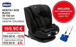 Prenatal Chicco Mokita I-Size Black offerta