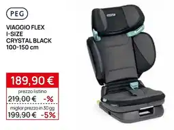 Prenatal PEG Viaggio Flex I-Size Crystal Black offerta