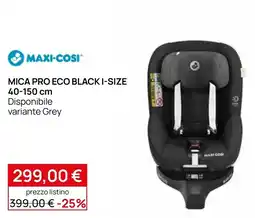 Prenatal Mica Pro Eco Black I-Size offerta