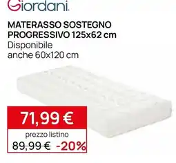 Prenatal Giordani Materasso Sostegno Progressivo offerta