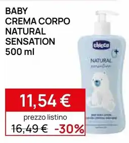 Prenatal Baby crema corpo natural sensation offerta