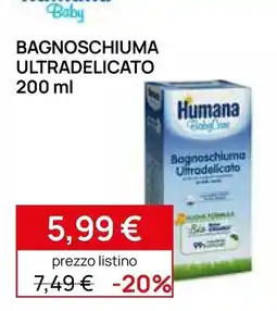 Prenatal Humana Bagnoschiuma Ultradelicato offerta