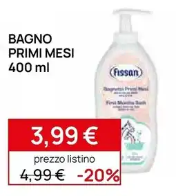 Prenatal Bagno primi mesi Fissan offerta