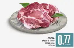 PRO7 Supermercati Coppa a fette di suino senza osso all'etto offerta