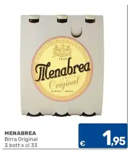 C+C Cash and Carry Menabrea Birra Original offerta