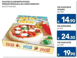 C+C Cash and Carry Scatole Asporto Pizza offerta