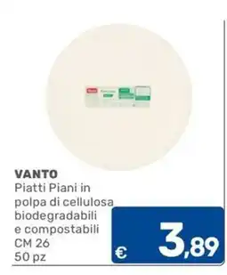 C+C Cash and Carry VANTO Piatti Piani in polpa di cellulosa offerta