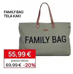 Prenatal Family Bag tela kaki offerta