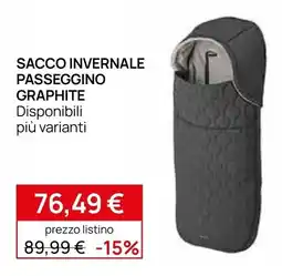 Prenatal Sacco invernale passeggino graphite offerta
