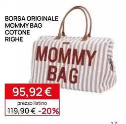 Prenatal Borsa originale Mommy Bag cotone righe offerta