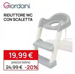 Prenatal Giordani Riduttore wc con scaletta offerta