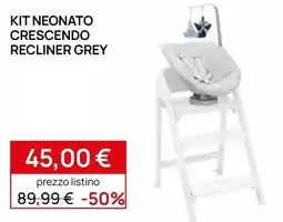 Prenatal Kit neonato crescendo recliner grey offerta