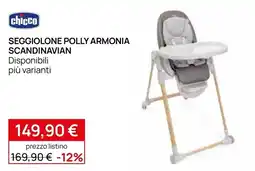 Prenatal Seggiolone Polly Armonia Scandinavia chicco offerta