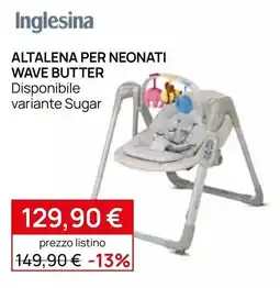 Prenatal Inglesina Altalena per neonati Wave Butter offerta
