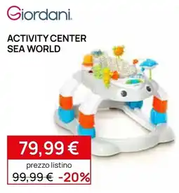 Prenatal Giordani Activity Center Sea World offerta
