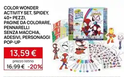 Prenatal Color Wonder Activity Set Spidey offerta
