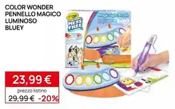 Prenatal Color Wonder Pennello Magico Luminoso Bluey offerta