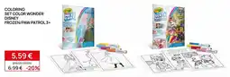 Prenatal Coloring Set Color Wonder Disney Frozen/Paw Patrol offerta