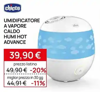 Umidificatore a vapore caldo Humi Hot Advance