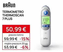 Prenatal Braun termometro thermoscan 7 plus offerta