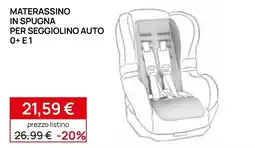 Prenatal Materassino in spugna per seggiolino auto offerta